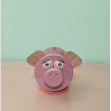 Dřevěná pokladnička Prase