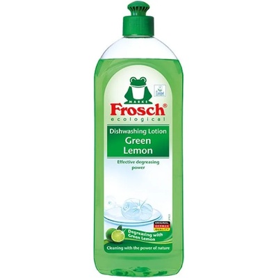 Frosch Препарат за миене на съдове Frosch - Зелен лимон, 750 ml (3635)