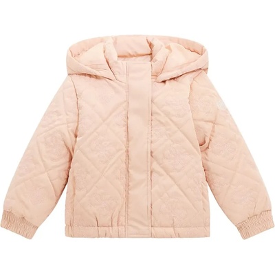 GUESS Преходно яке за мини момичев розово злато с релефни детайли Guess