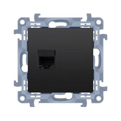 Dátová 1-KONTAKT SIMON 10 1xRJ45 cat.5e čierna C51.01/49