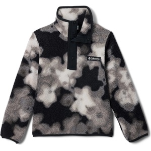 Columbia Детски поларен пуловер Columbia Kid's Helvetia II Printed Half Snap Fleece Fleece jumper - Black Dyeflower / Black - размер 6-7 Years (704-4212-1113)