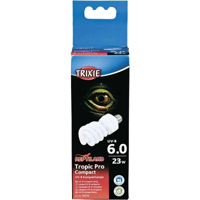 TRIXIE Tropic Pro Compact 6.0 Compact Lamp - UV-B компактна лампа, симулира естественото UV лъчение на слънцето, 23 W