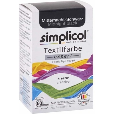 SIMPLICOL farba na textil Polnočná čierna 150 g
