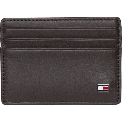 Tommy Hilfiger Kožené púzdro na kreditné karty Eton Brown
