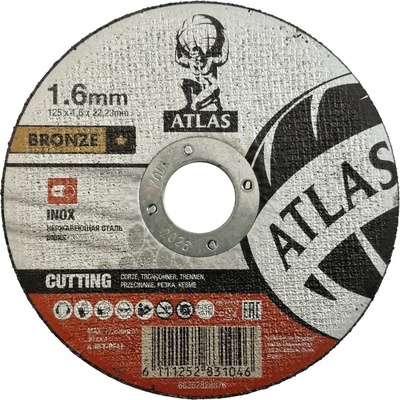 Atlas Řezný kotouč 125 x 1.6 mm A46T BF41 66252828876