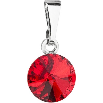 Pavona Přívěsek bižuterie se Swarovski krystaly červený kulatý 54018.3