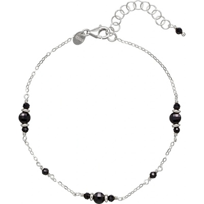 Alisia stříbrný náramek s černým spinelem AL4268-Argento-Spinello