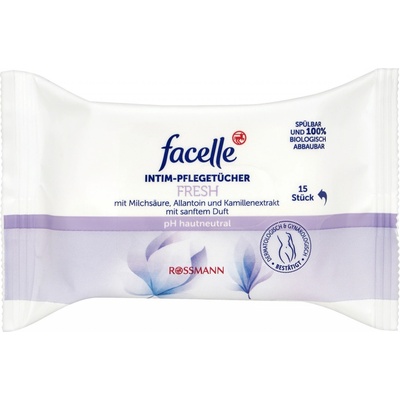 Facelle Vlhčené ubrousky pro intimní hygienu 15 ks