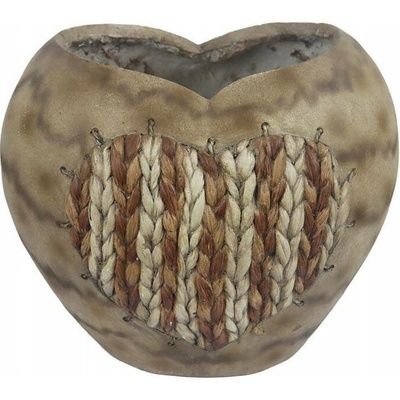Morex Květináč 35,8 x 32,7 x 16,8 cm fibre stone béžový