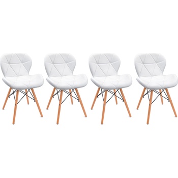 Bestent Трапезни столове 4бр кожа Diamond (SKY74)