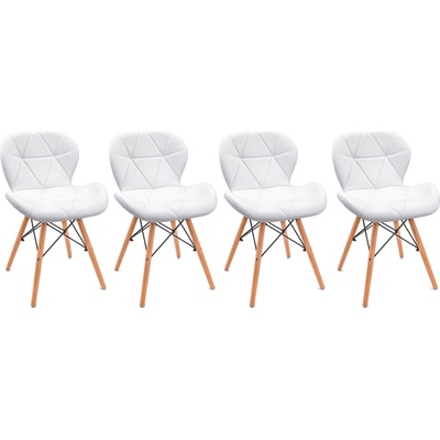 Bestent Трапезни столове 4бр кожа Diamond (SKY74)