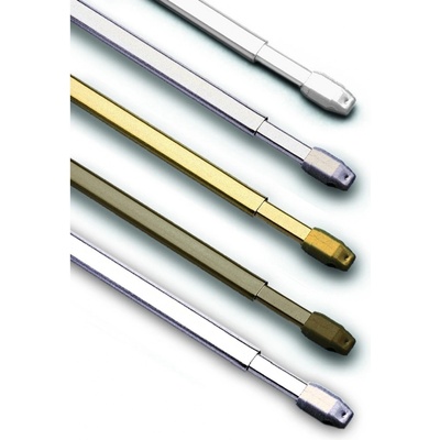 Gardinia Vitrážní tyčka plochá, bílá, pr. 11 mm, 100 - 160 cm – Zbozi.Blesk.cz