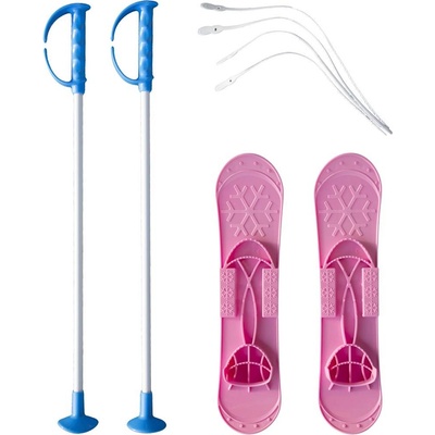 MASTER Детски ски + щеки MASTER Big Foot 42см, розови