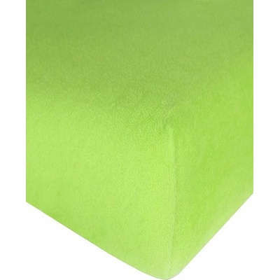 4sleep Prestieradlo froté s gumou žltozelené 90x200