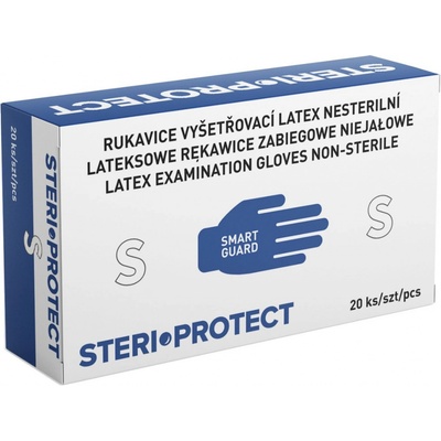 Rukavice vyš.latex s pudrem vel.L 20ks Steriwund