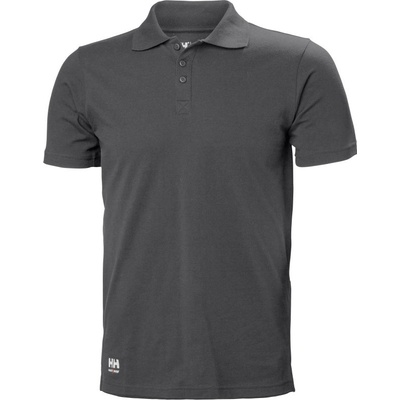 Helly Hansen polokošile Classic 79167 dark grey šedá tmavá