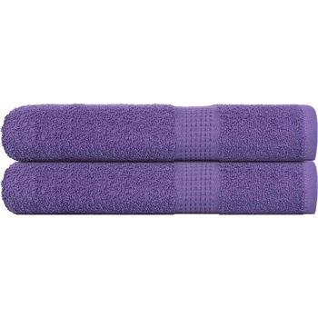 vidaXL Кърпи за сауна FROGN 2 бр. лилави 80x200 см 360 г/м2 (136887)