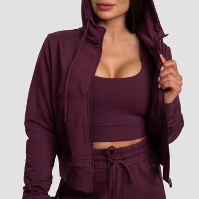 GymBeam Zip-up TRN Eggplant