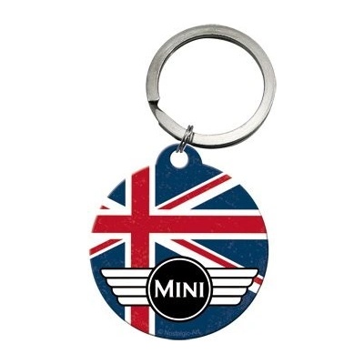 Prívesok na kľúče Retro okrúhla Mini Cooper logo 4.0