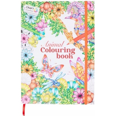 Craft Sensations Omaľovánka s gumou 100 Obrázkov ZVIERATÁ A4 200gsm