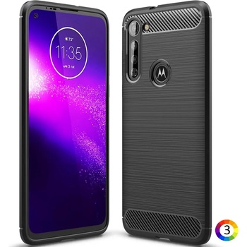 Image 1 of Motorola Moto G8 Удароустойчив Carbon Fiber Калъф и Протектор