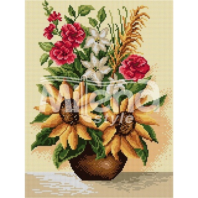 Milena Style Усещане за лято - гоблен със схема конци dmc 1: 4