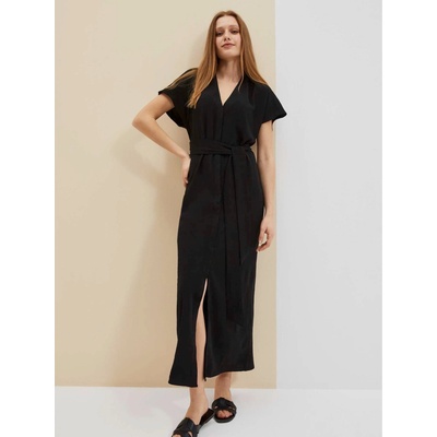 Moodo Черна дълга дамска рокля Moodo Moodo | Cheren | ЖЕНИ | XS