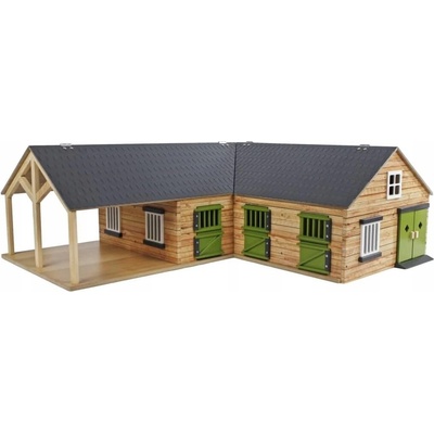 Kids Globe Farming stáj pro koně 68x77x27cm 1:24