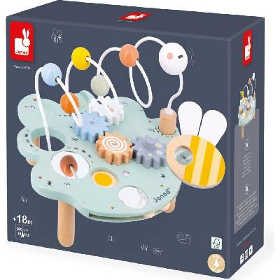 Janod Sweet Cocoon motorický stolík s aktivitami list