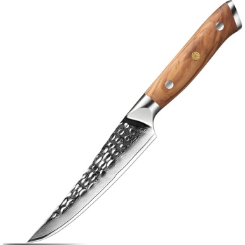 HARAHU Дамаски кухненски нож ZA-37469 - Steak / Кафяв KP37469 (ZA-37469)