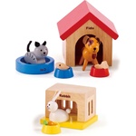Hape Комплект дървени мини мебели Hape - Къщички за домашни любимци (H3455) - ozone