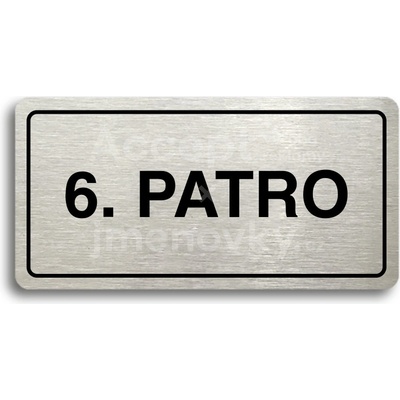 ACCEPT Piktogram 6. PATRO - stříbrná tabulka - černý tisk