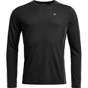 Ortovox Мъжко мериносово термобельо Ortovox 185 Rock'N'Wool Long Sleeve Merino base layer - Black Raven (015-1350-0811)