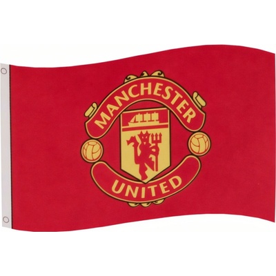 MANCHESTER UNITED FC Vlajka Manchester United FC, červená, 152x91 cm