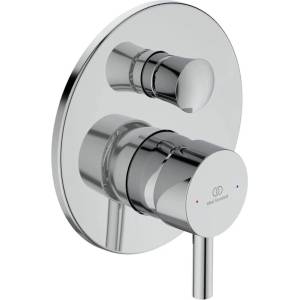 Ideal Standard Вграден смесител за вана и душ Ideal Standard Ceraline в гланцов хром с вградено тяло (A7389AA)