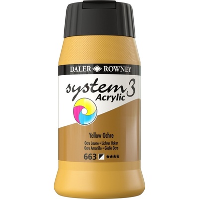 Daler-Rowney System3 АКРИЛНА боя Yellow Ochre 500 ml 1 бр (129500663)
