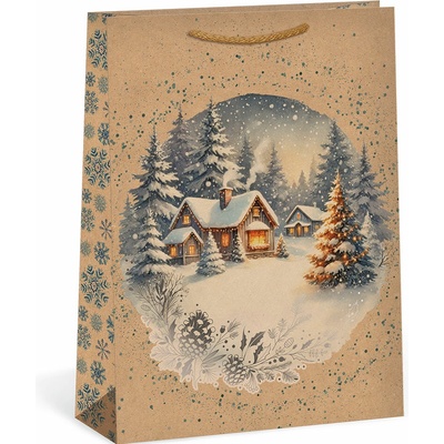 ARGUS Darčeková papierová taška (31 x 41.5 cm) - Domček v lese 08840096