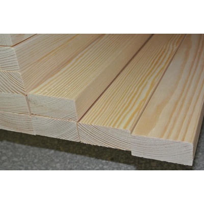 Dřevěné latě na lavičku, borovice, 25 x 55 mm Varianta: Laťka na lavičku 2m