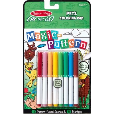 Melissa & Doug - Вълшебна книжка за оцветяване - Домашни любимци