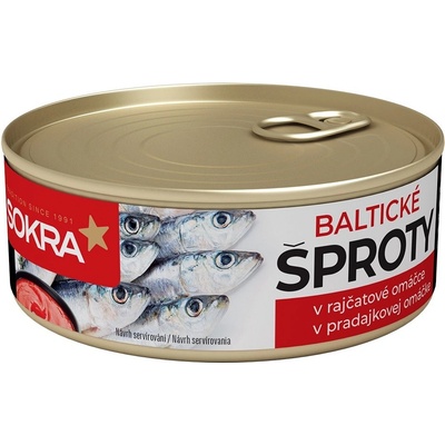 Sokra Baltické šproty v paradajkovej omáčke 240 g
