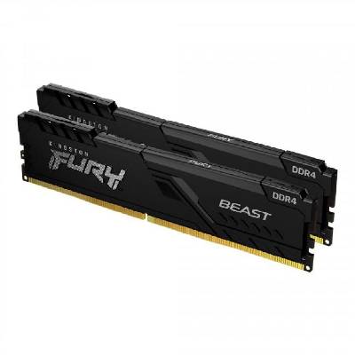 Памет Kingston FURY Beast Black 32GB(2x16GB) DDR4 PC4-25600 3200MHz CL16 (KF432C16BB1K2/32)