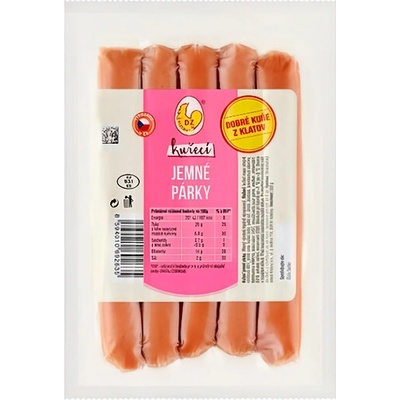 DZ Klatovy Jemné kuřecí párky 250 g