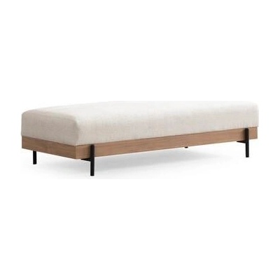 Atelier del Sofa Pouffe Eti Oak Pouffe - White