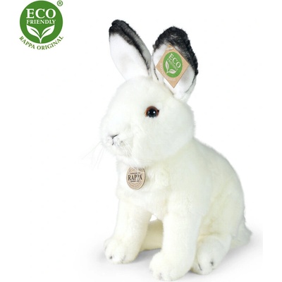 Rappa Плюшен Бял заек, седящ, 30 см. , серия Еко приятели (230774)