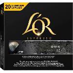 L'OR L´OR Espresso Onyx Intensity 12 алуминиеви капсули за Nespresso® 20 бр