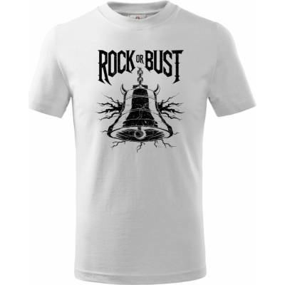 Dětské tričko Rock or bust černý tisk Basic