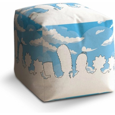 Sablio Taburet Cube Cartoon 1: 40x40x40 cm