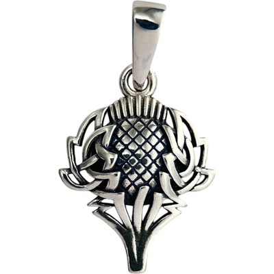 Drakkaria SKOTSKÝ BODLÁk stříbrný přívěsek P8139