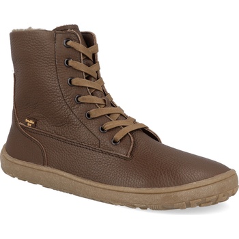 Froddo dětské zimní barefoot boty Tex Laces G3160236-1 hnědá