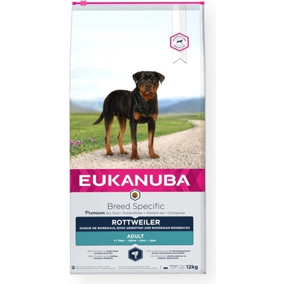 EUKANUBA EUKANUBA Adult Rottweiler Храна за кучета, суха, за ротвайлер, за възрастни, 12 kg